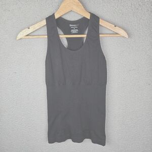 Skinnygirl Women Tank Top M Black Smoothers Shapers Shapewear Seamless Racerback